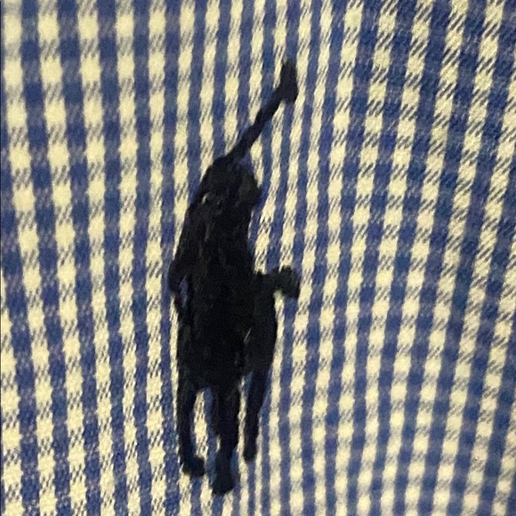 Polo Ralph Lauren Blake Light Blue checked Oxford button down Shirt XL cotton - Picture 2 of 5